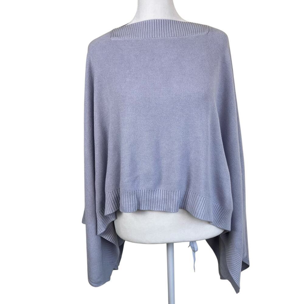 Lululemon Forward Flow Cape Poncho Scraf Silver Fox/A. White Sweater Fabric - Picture 6 of 16
